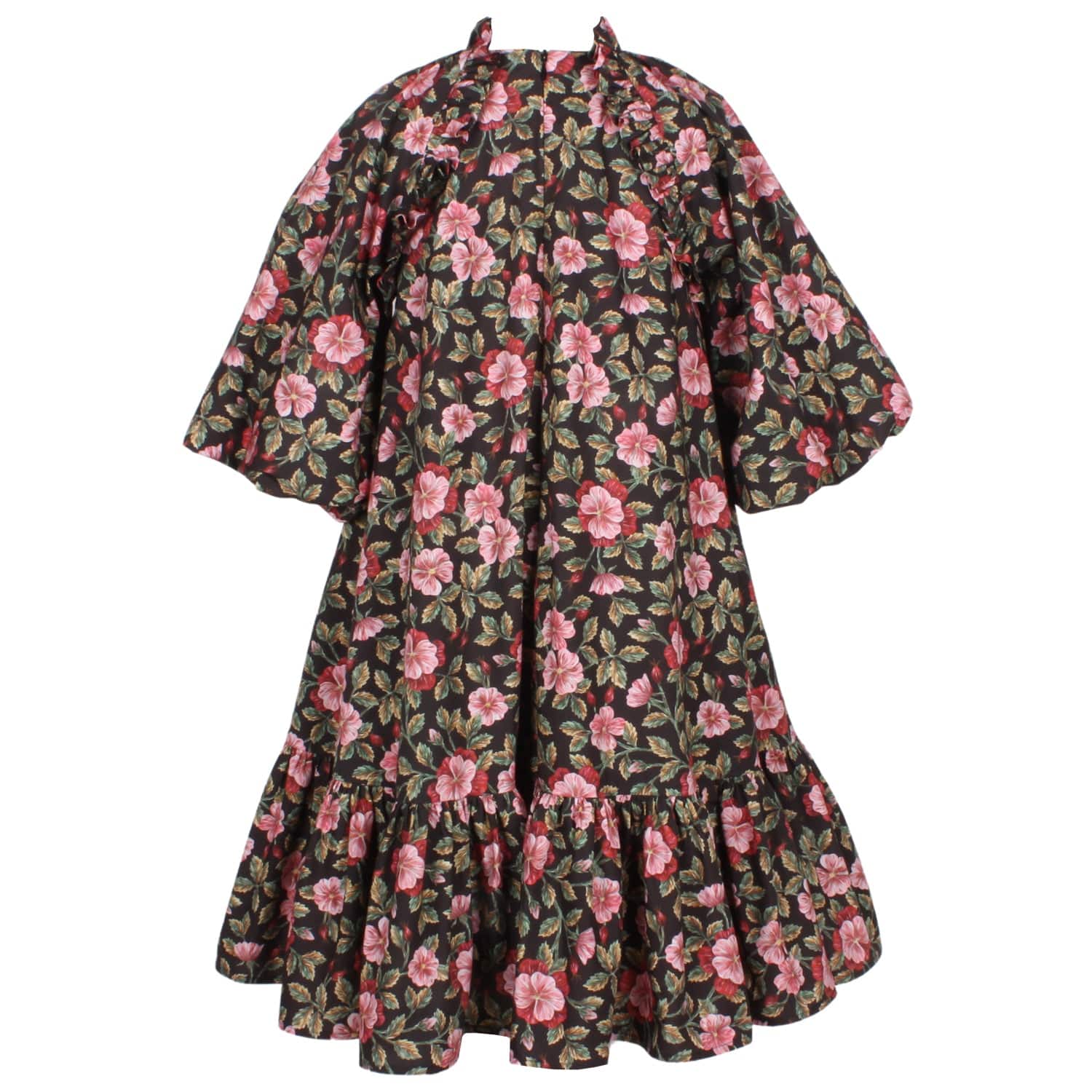 Biscuit Dress Red Liberty Flower 6YRS SAMPLE