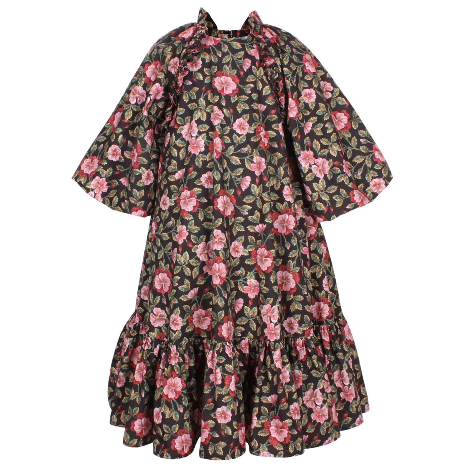 Biscuit Dress Red Liberty Flower 6YRS SAMPLE