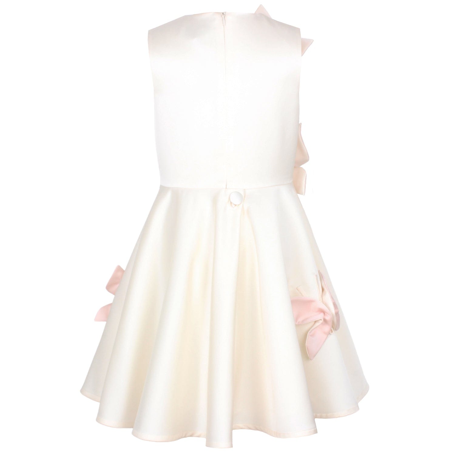 Butterfly Dress Creme Satin