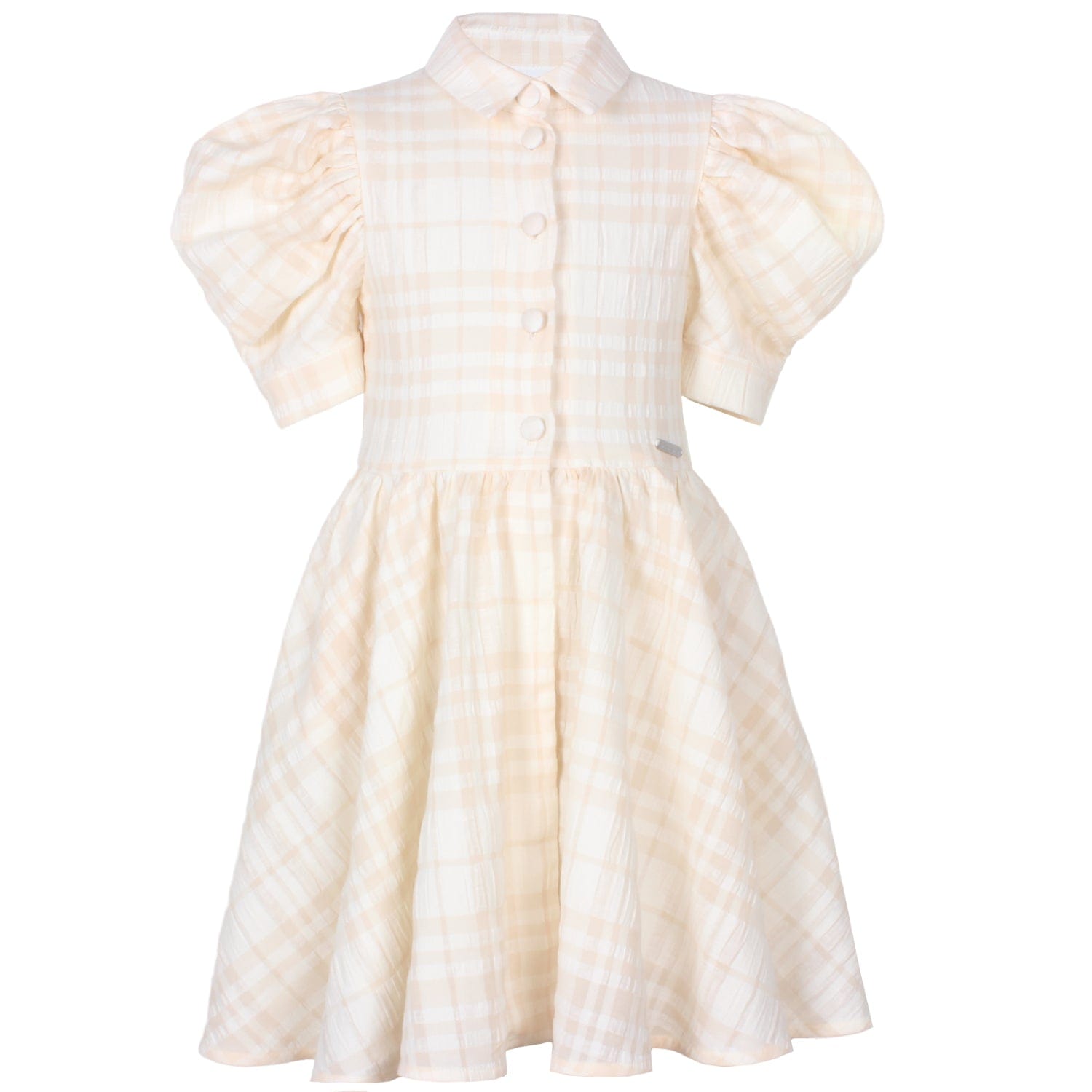 Carousel Dress Creme Stripe