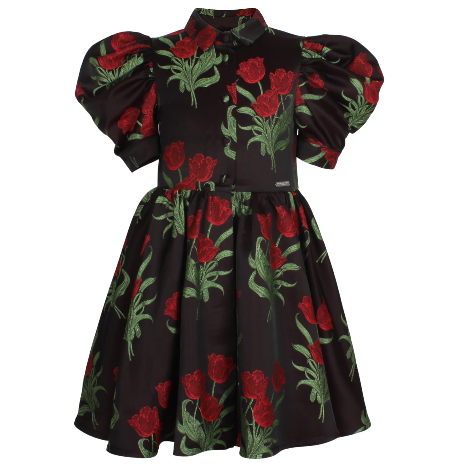 Carousel Dress Red Roses Jacquard 6YRS SAMPLE