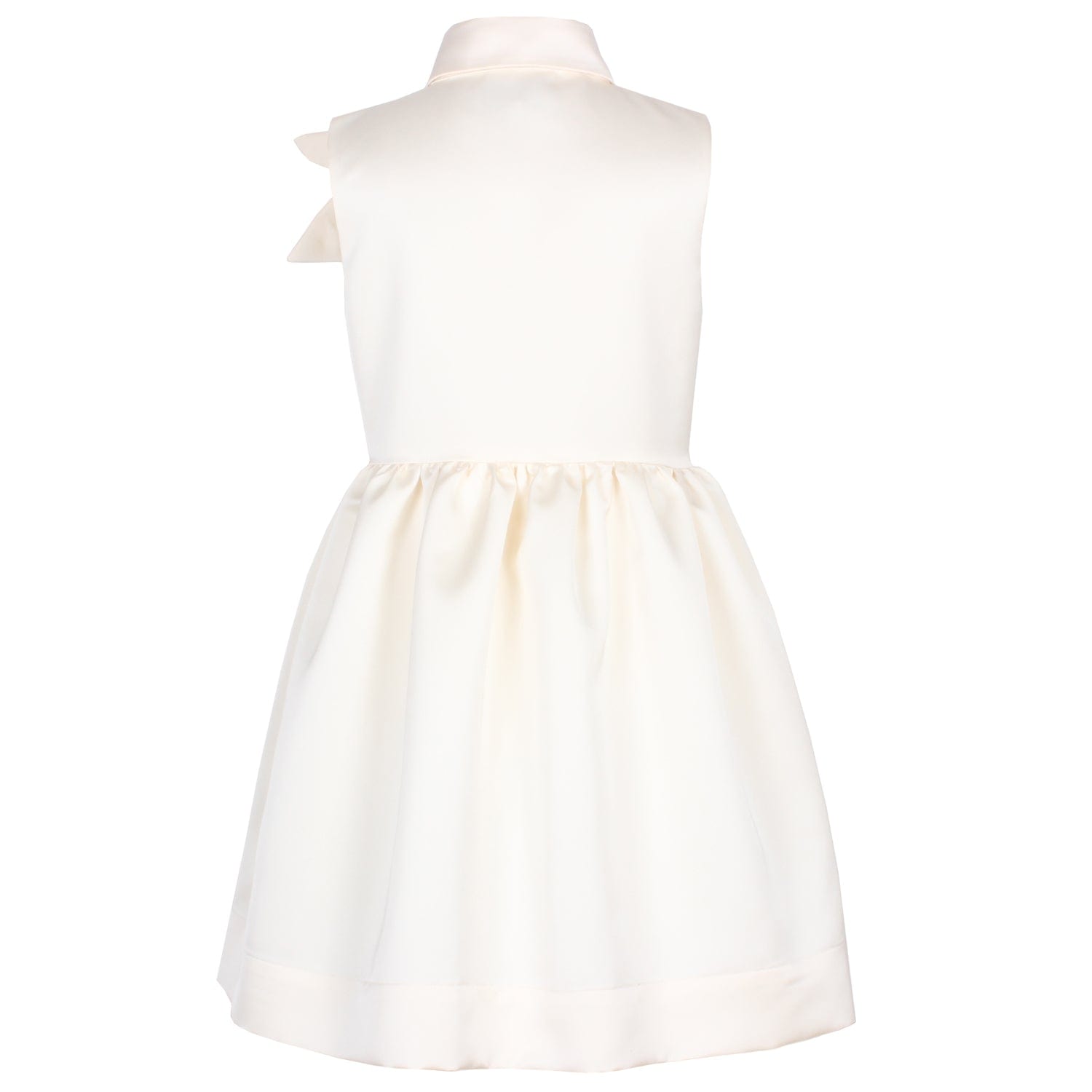 Evergreen Dress Creme Satin