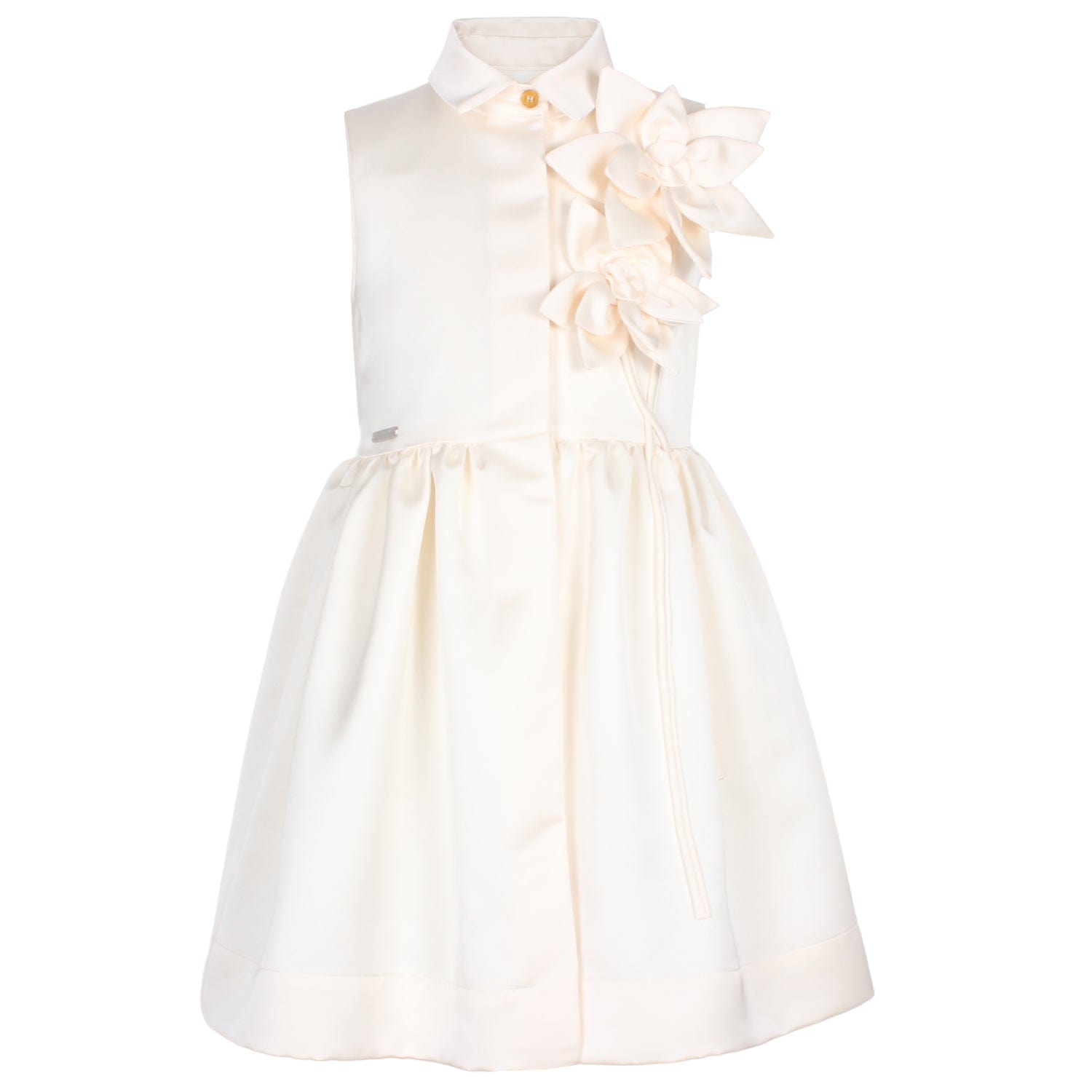 Evergreen Dress Creme Satin