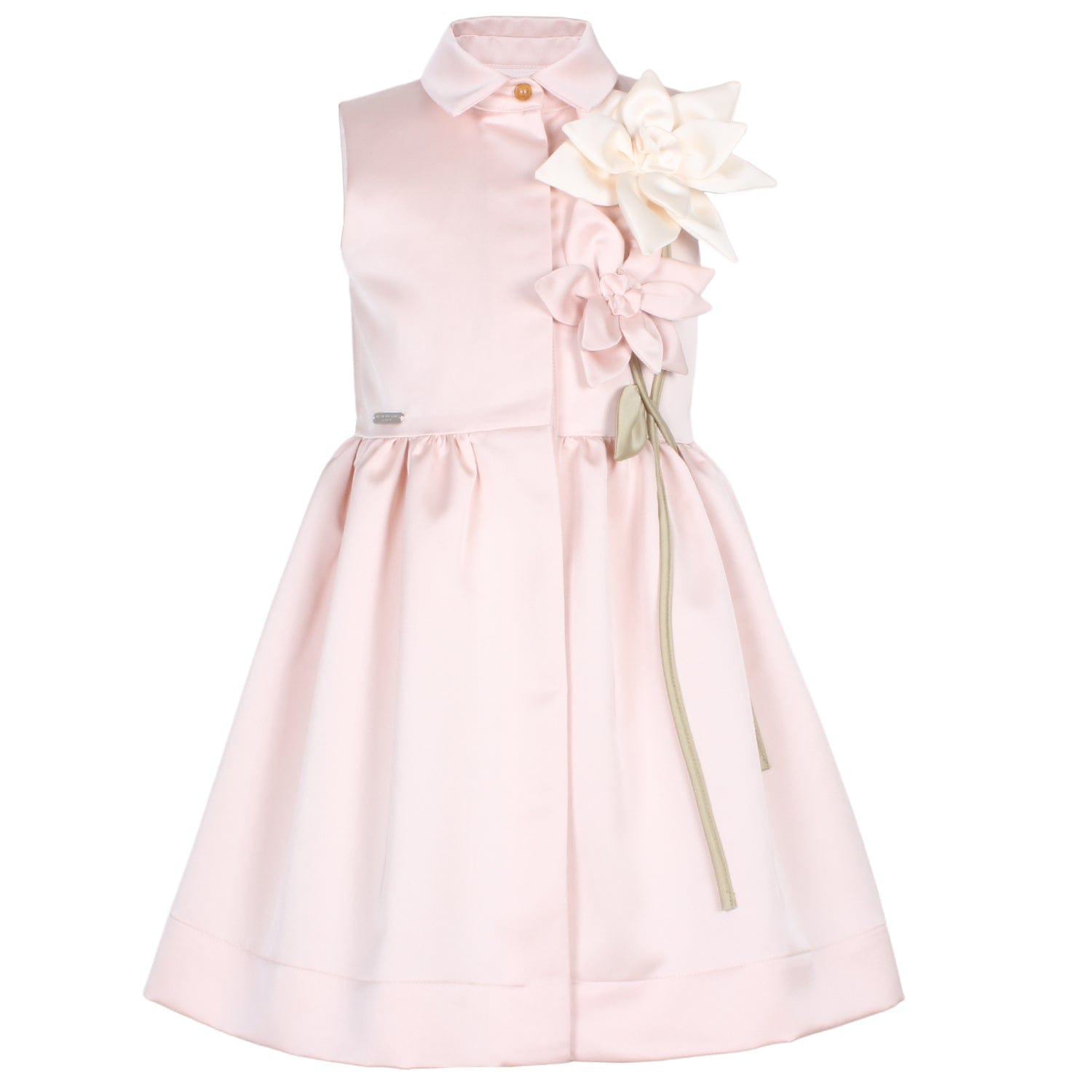 Evergreen Dress Pink Satin