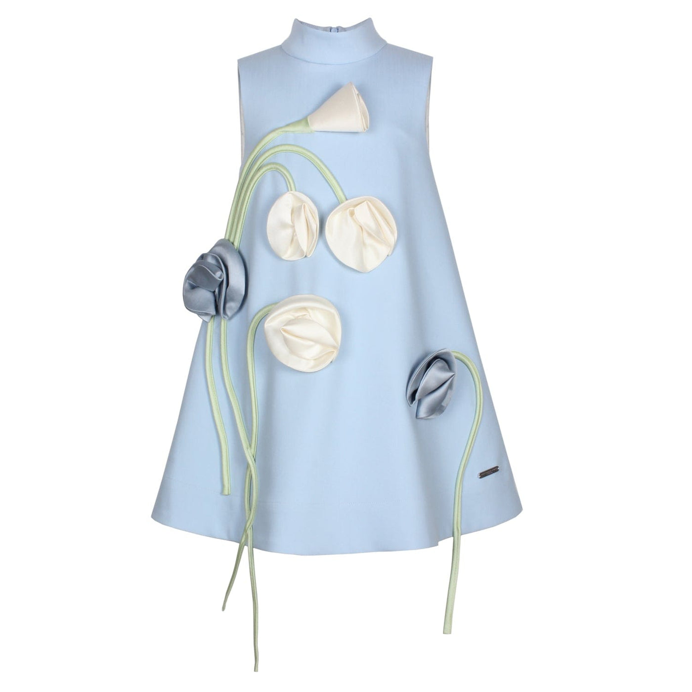 Jessie & James Girls Occasion Flower Dress Light Blue