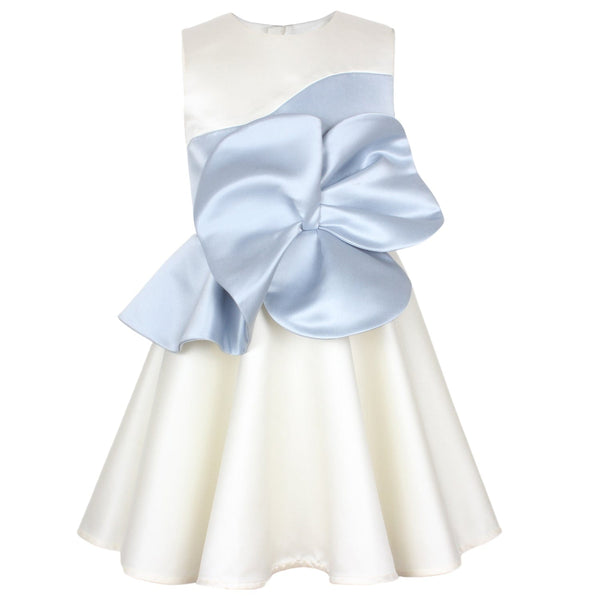 Florette Dress Pale Blue Satin