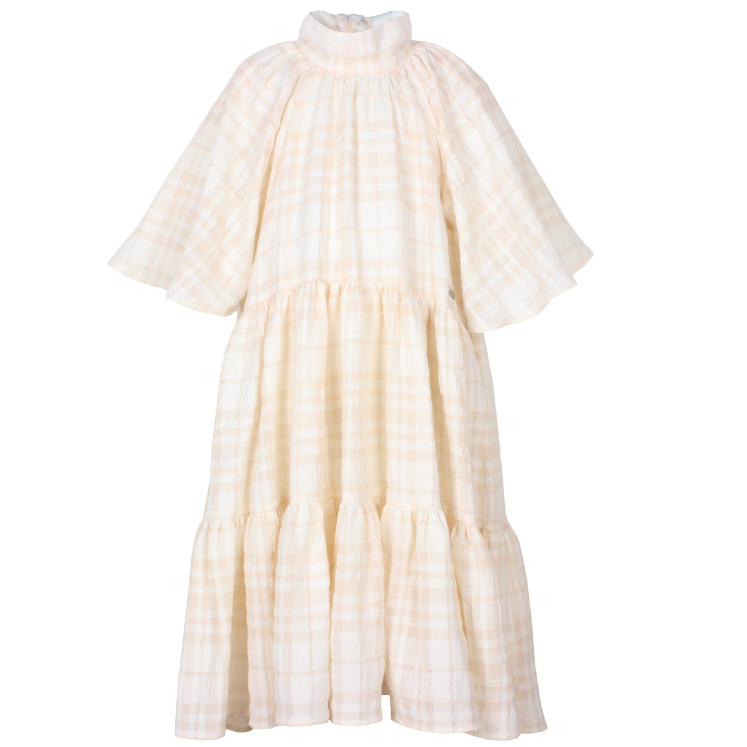 Flute Dress Creme Stripe