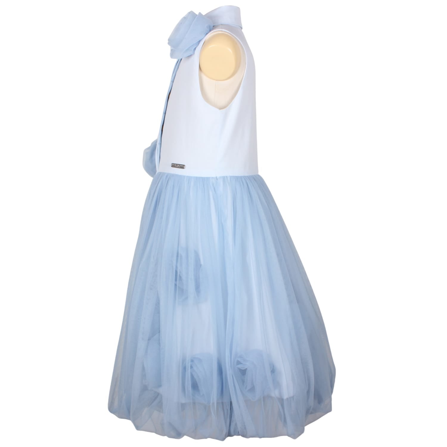 Ivy Veil Dress Pale Blue