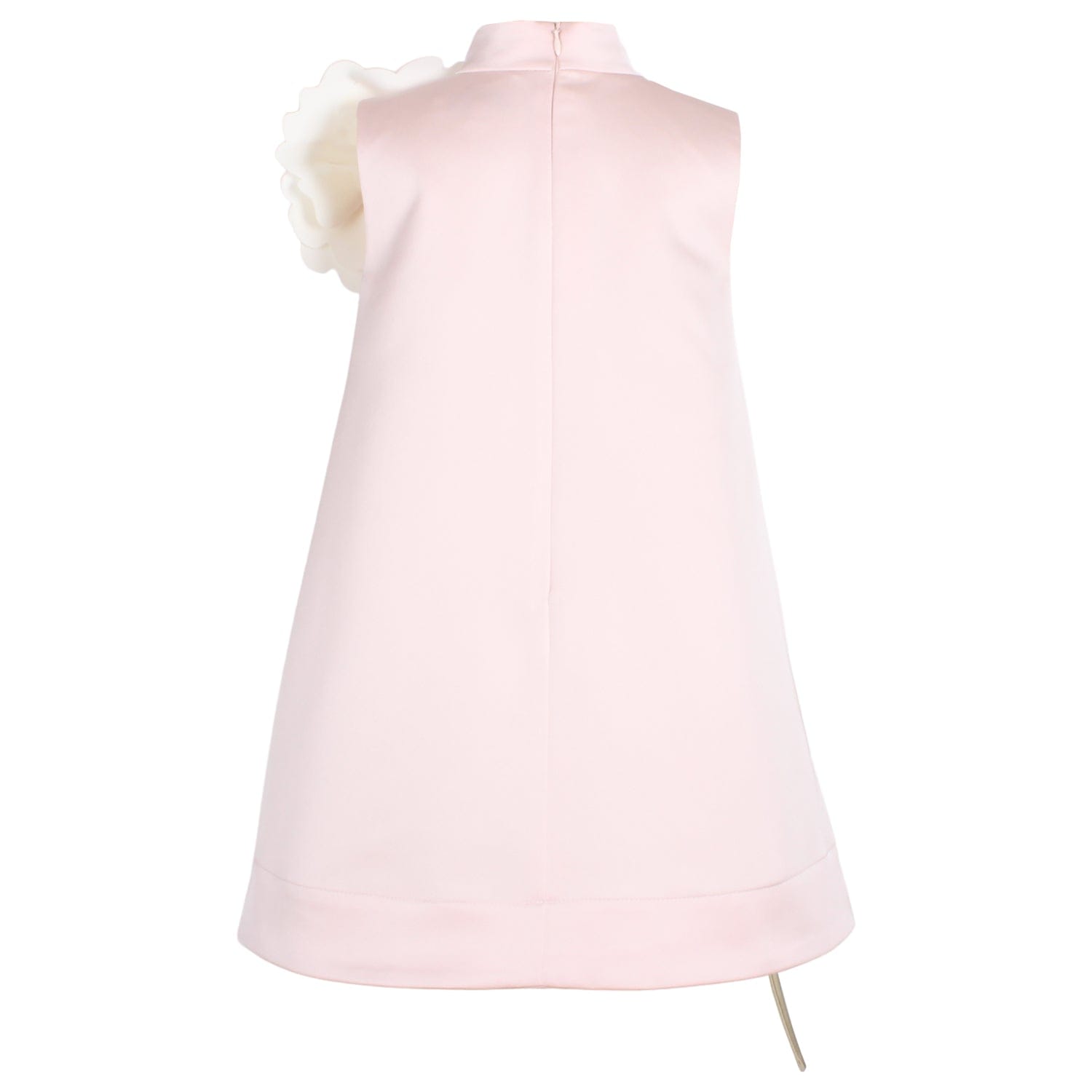Kiss Me Over The Garden Fence Dress Pink Satin