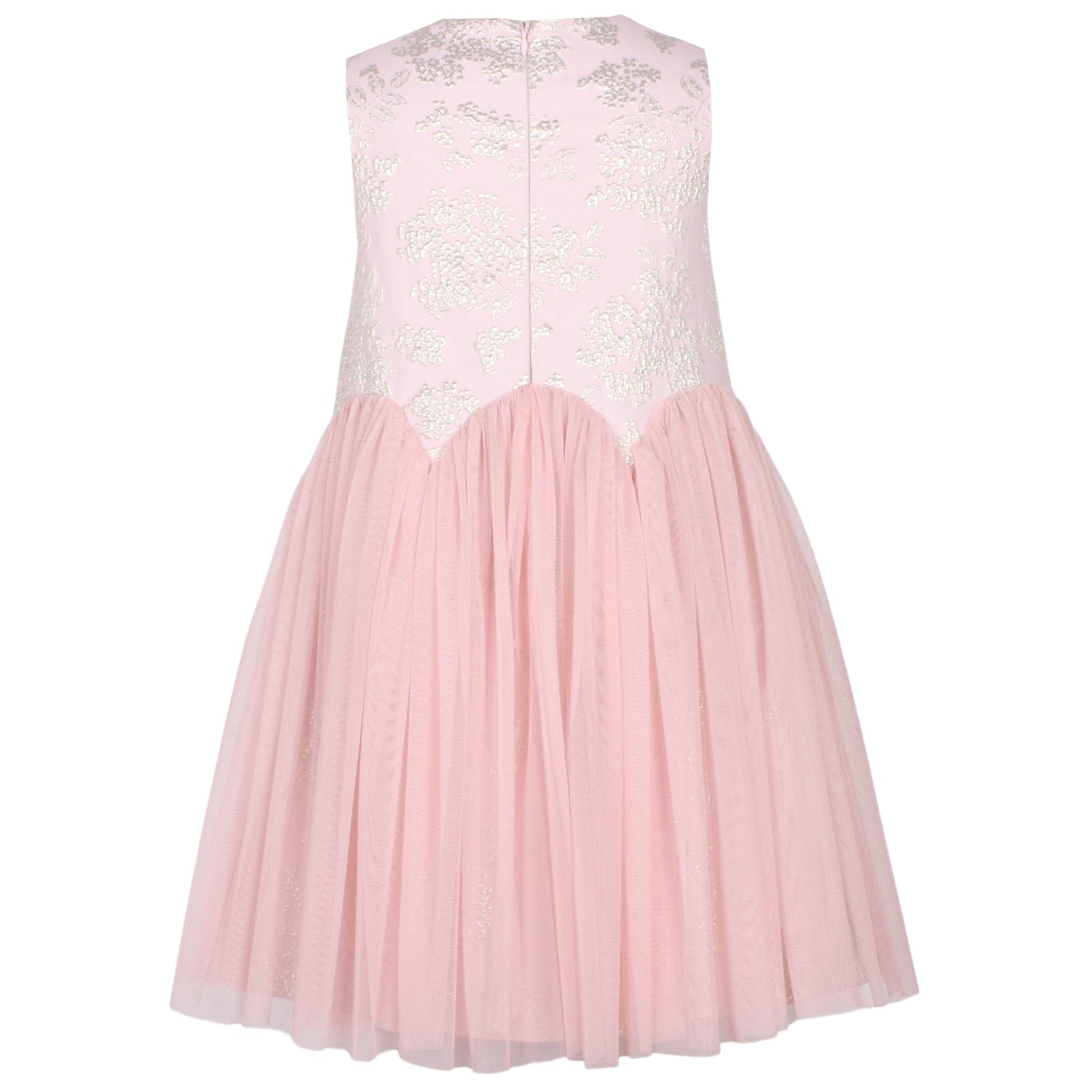 Lily of the Valley Dress Pink Berry Jacquard