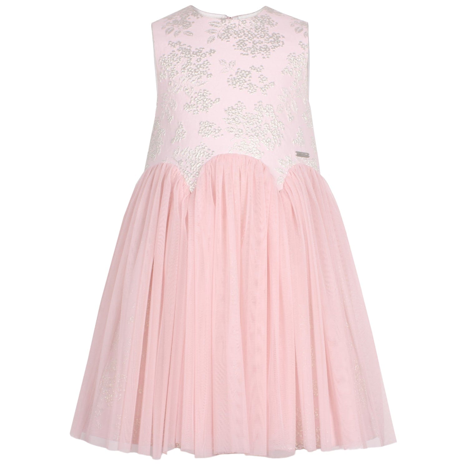 Lily of the Valley Dress Pink Berry Jacquard