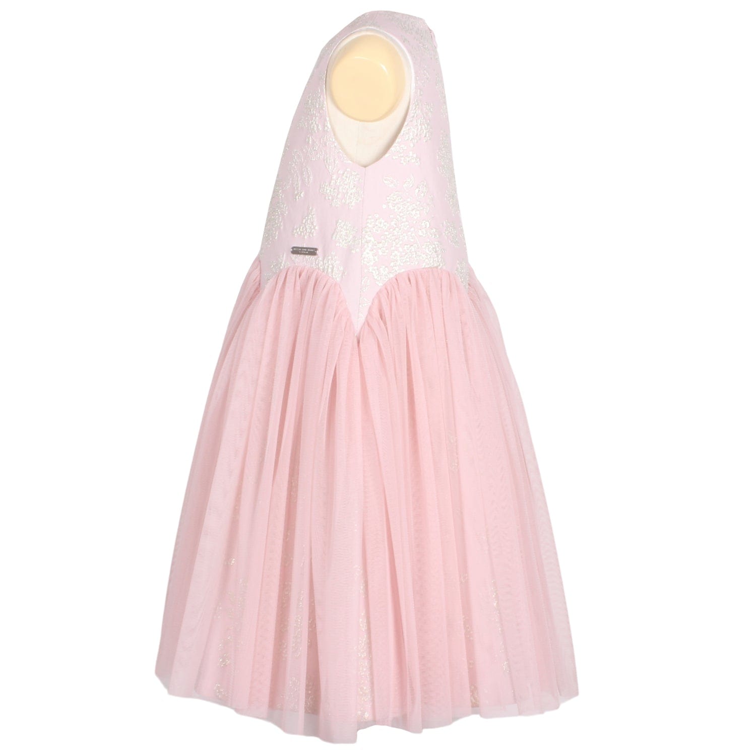 Lily of the Valley Dress Pink Berry Jacquard