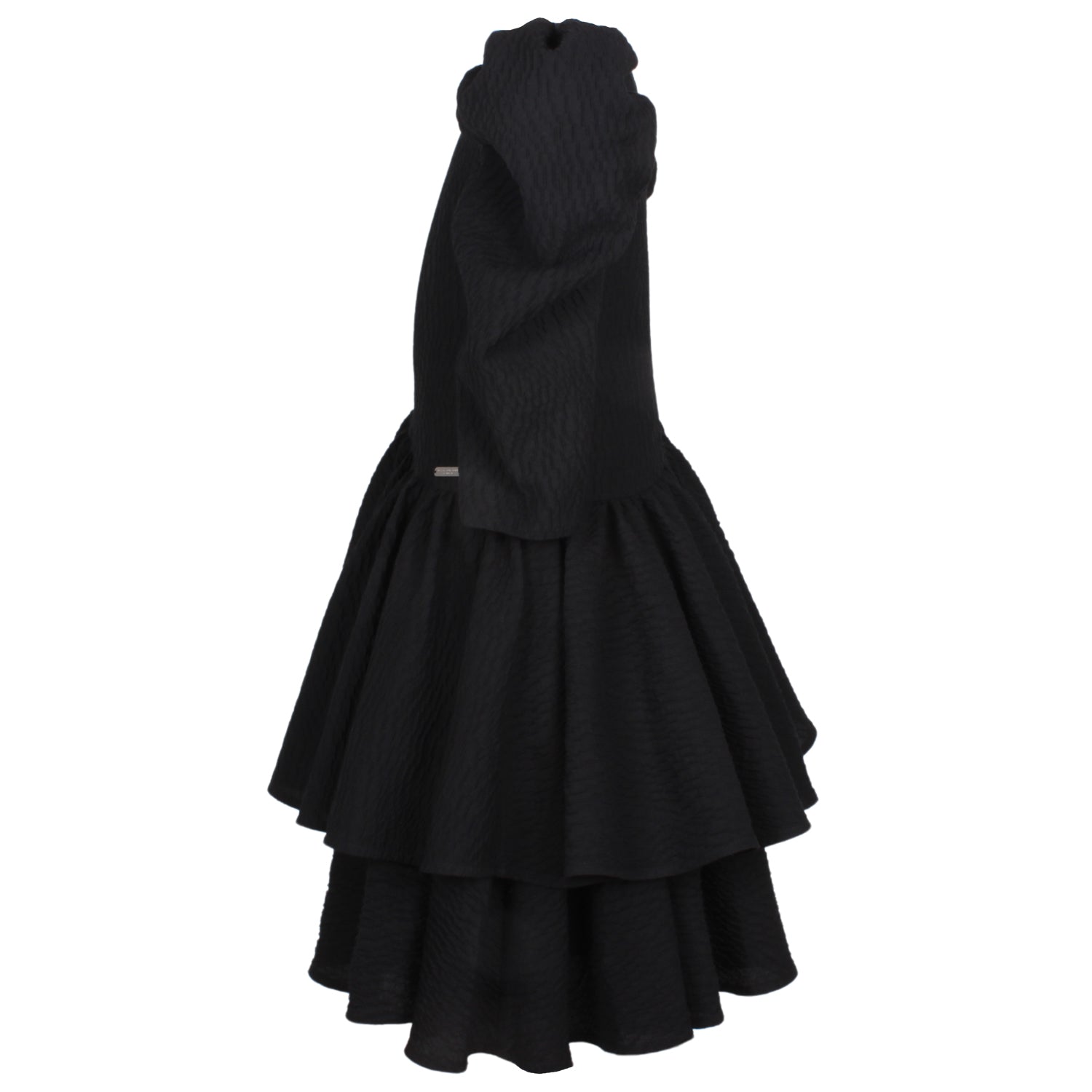 Little Madame dress Black Texture