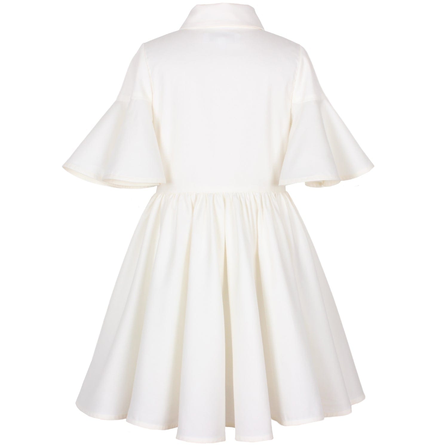 Little Sister Dress Flower Embroidery