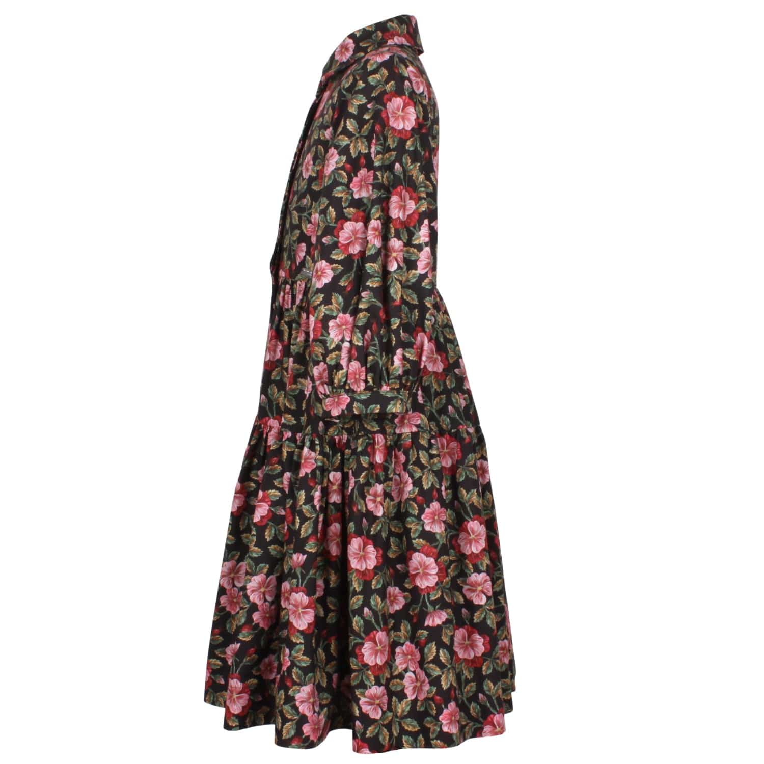 Mila Shirt Dress Red Liberty Flower