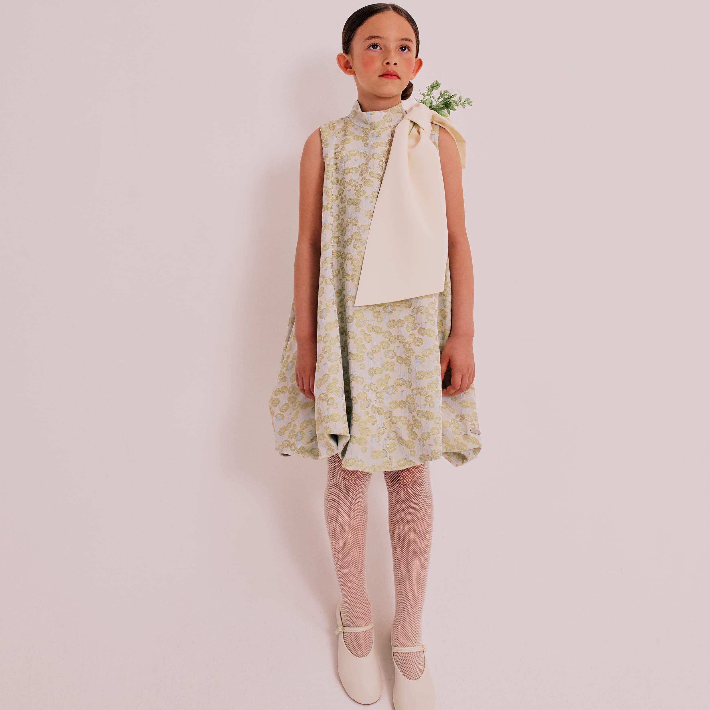 Muffin Dress Golden Daisy Jacquard