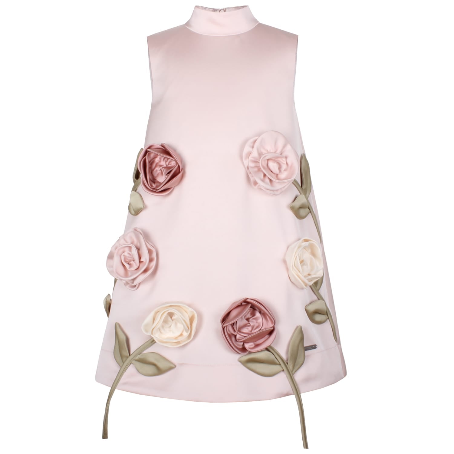 My Rose Dress Pink Satin