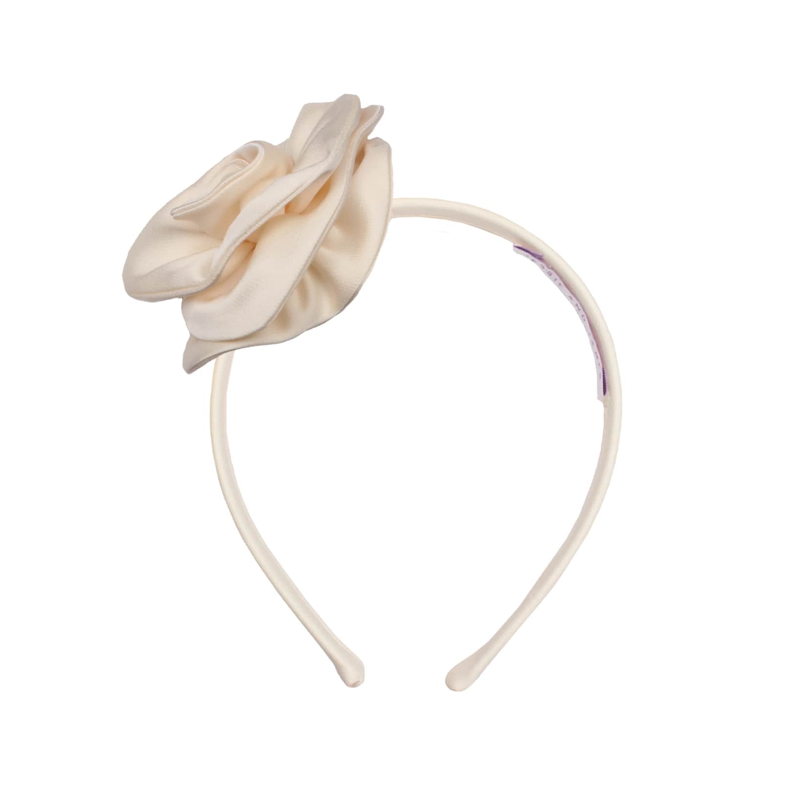 My Rose Headband Creme Satin