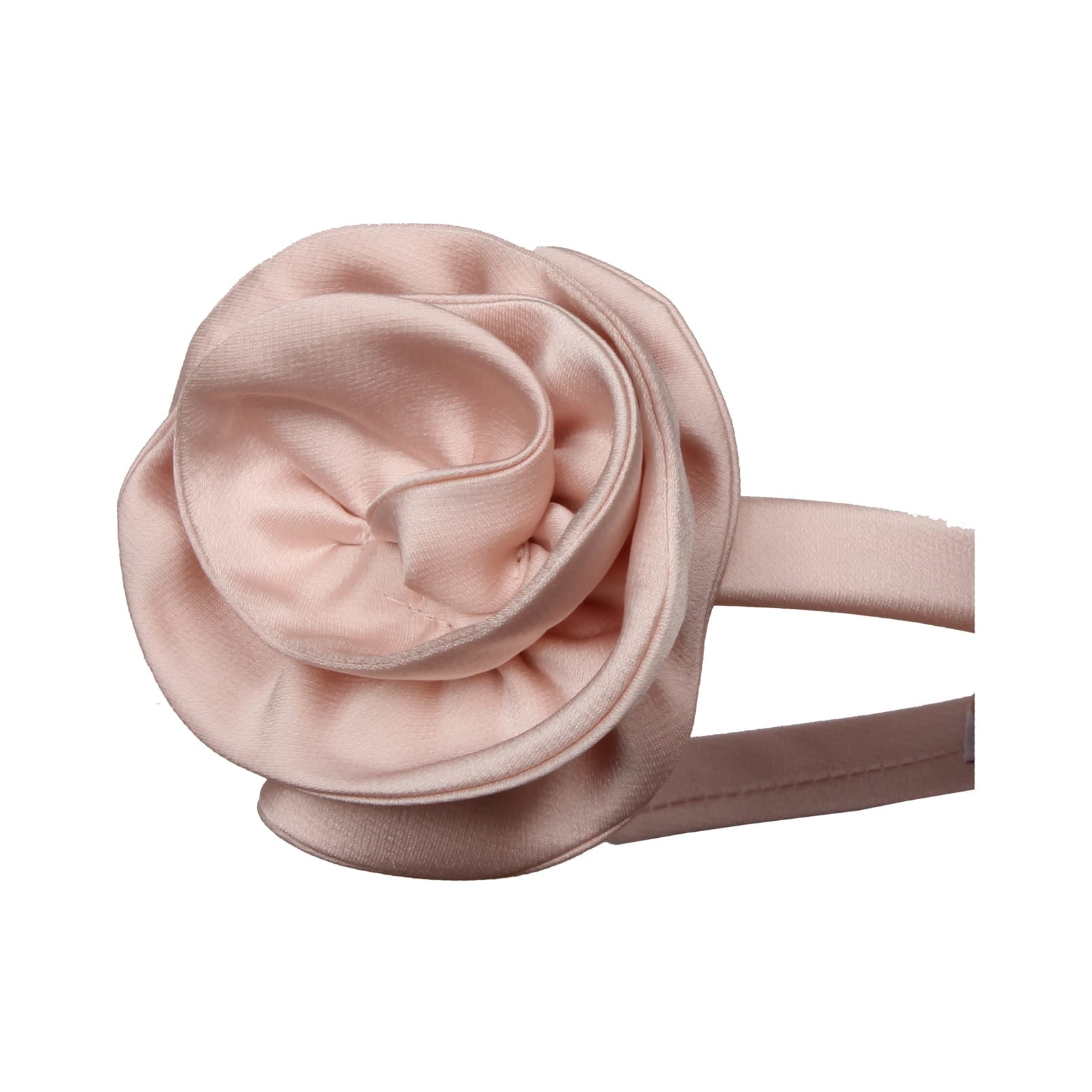 My Rose Headband Pink Satin