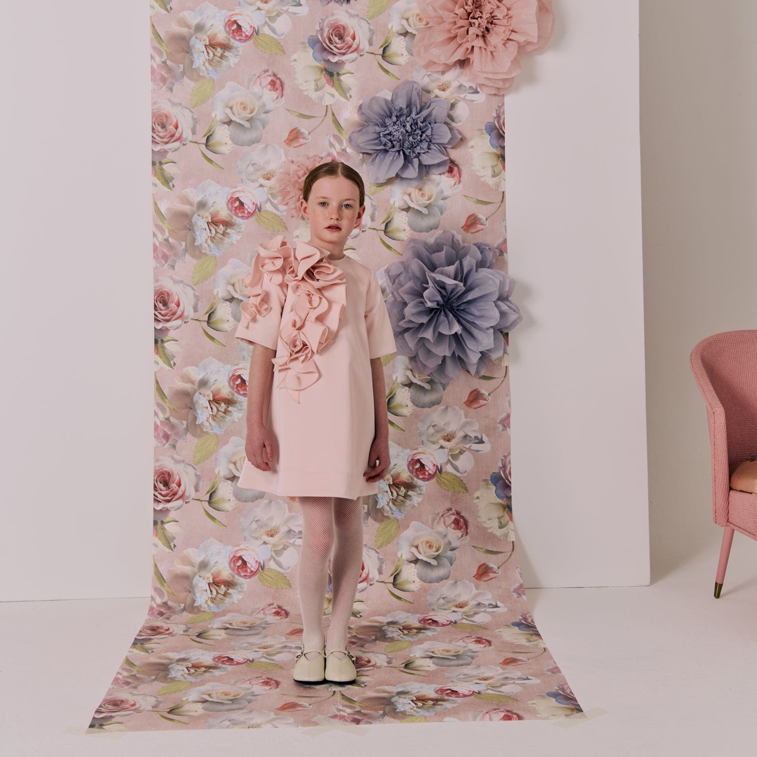 Orchard Dress Creme Satin