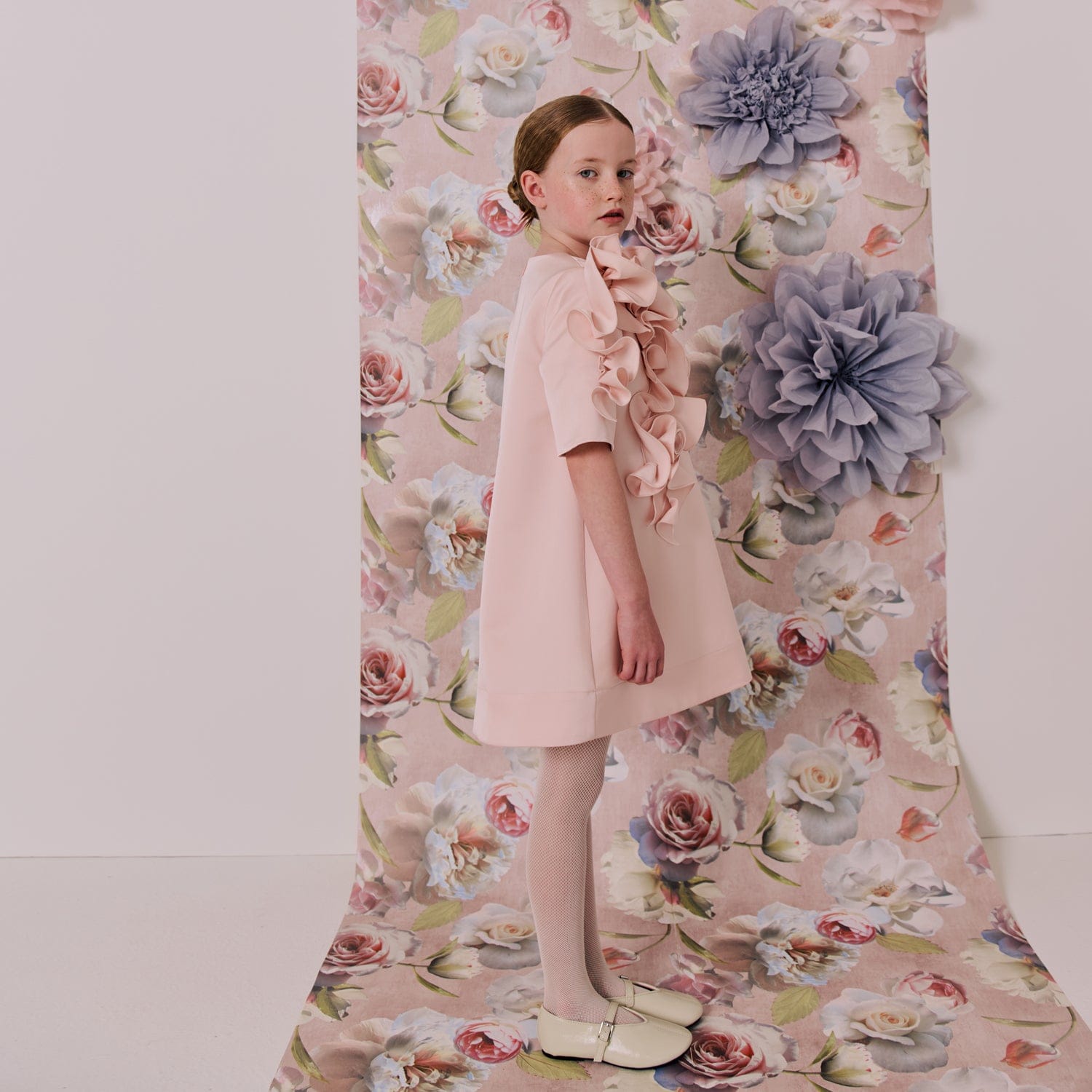 Orchard Dress Pink Satin