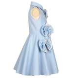 Pirouette Dress Blue Dotty