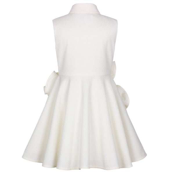 Pirouette Dress White Texture