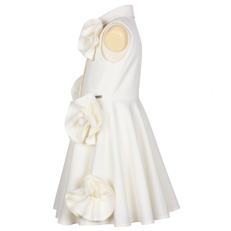 Pirouette Dress White Texture