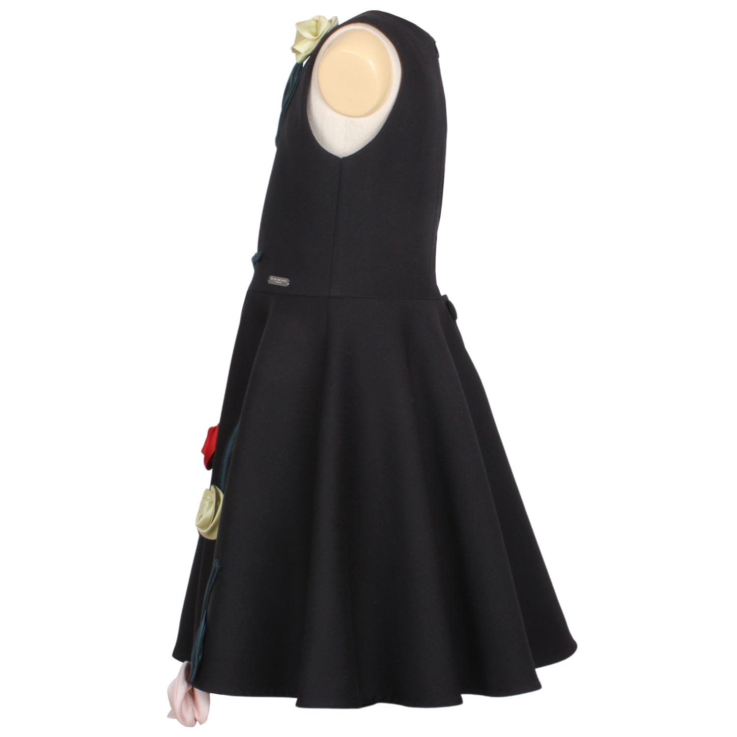 Rain Of Flowers Dress Black