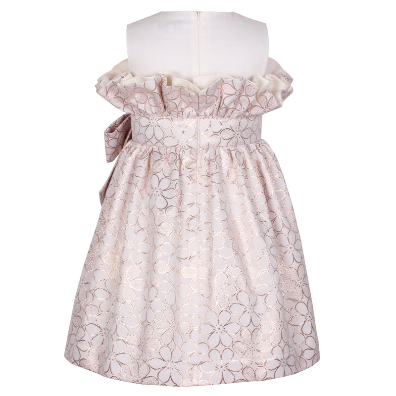 Ray Of Light Dress Rose Gold Flowers