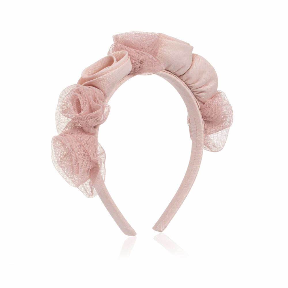Ring O Roses Headband Soft Pink
