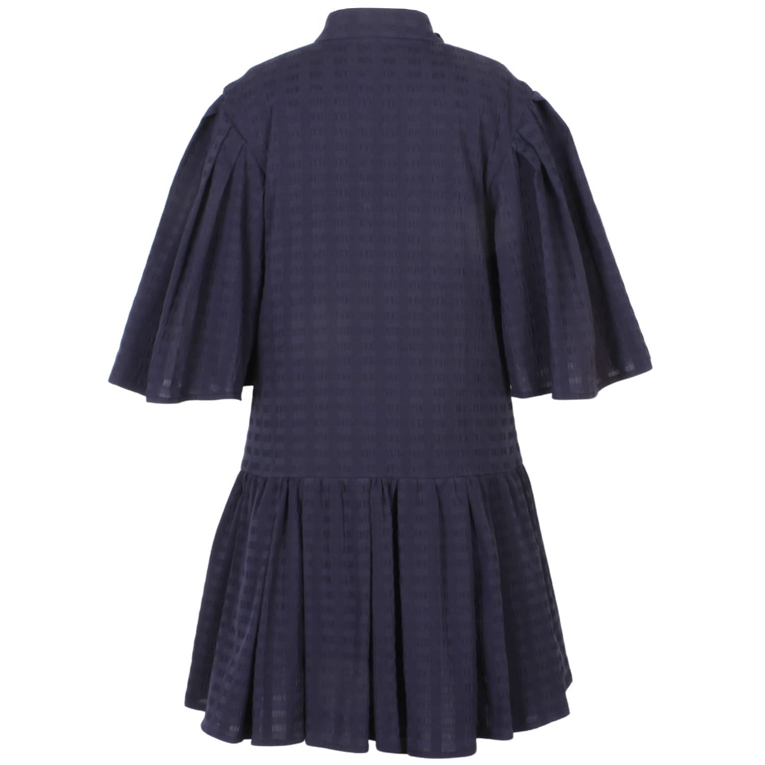 Tiara Dress Navy Squares 6YRS SAMPLE