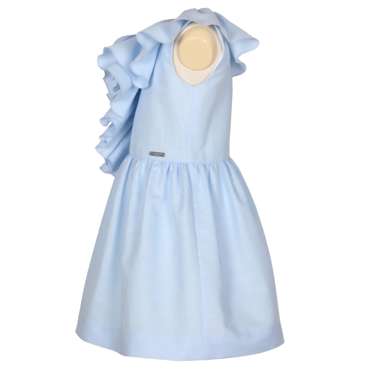 Waterfall Dress Blue Clouds