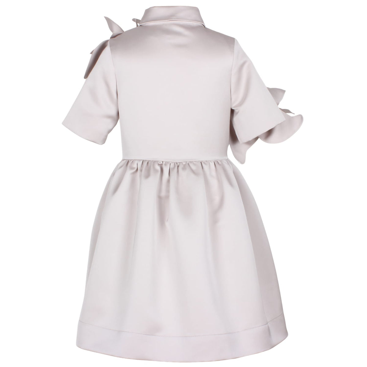 Whisperwing Dress Grey Satin 6YRS SAMPLE