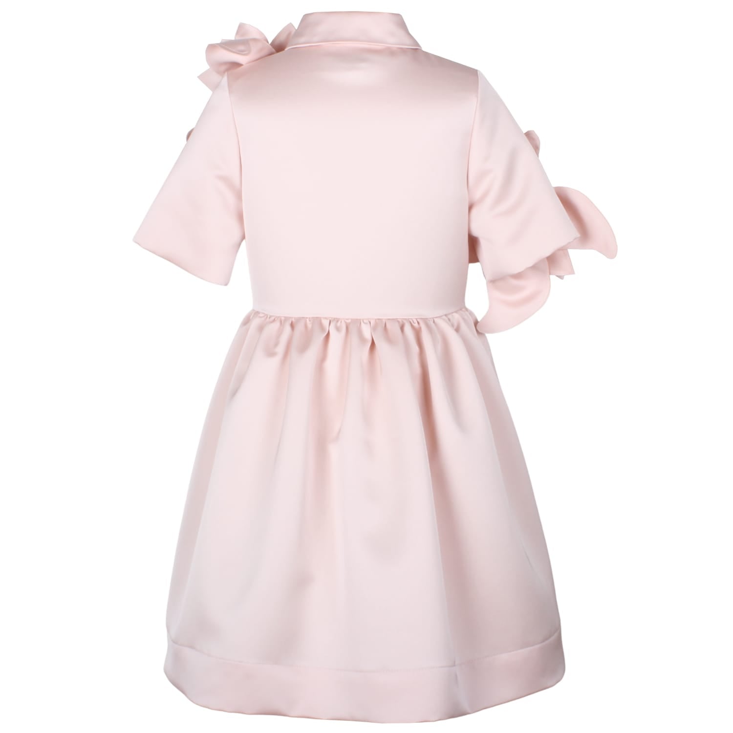 Whisperwing Dress Pink Satin