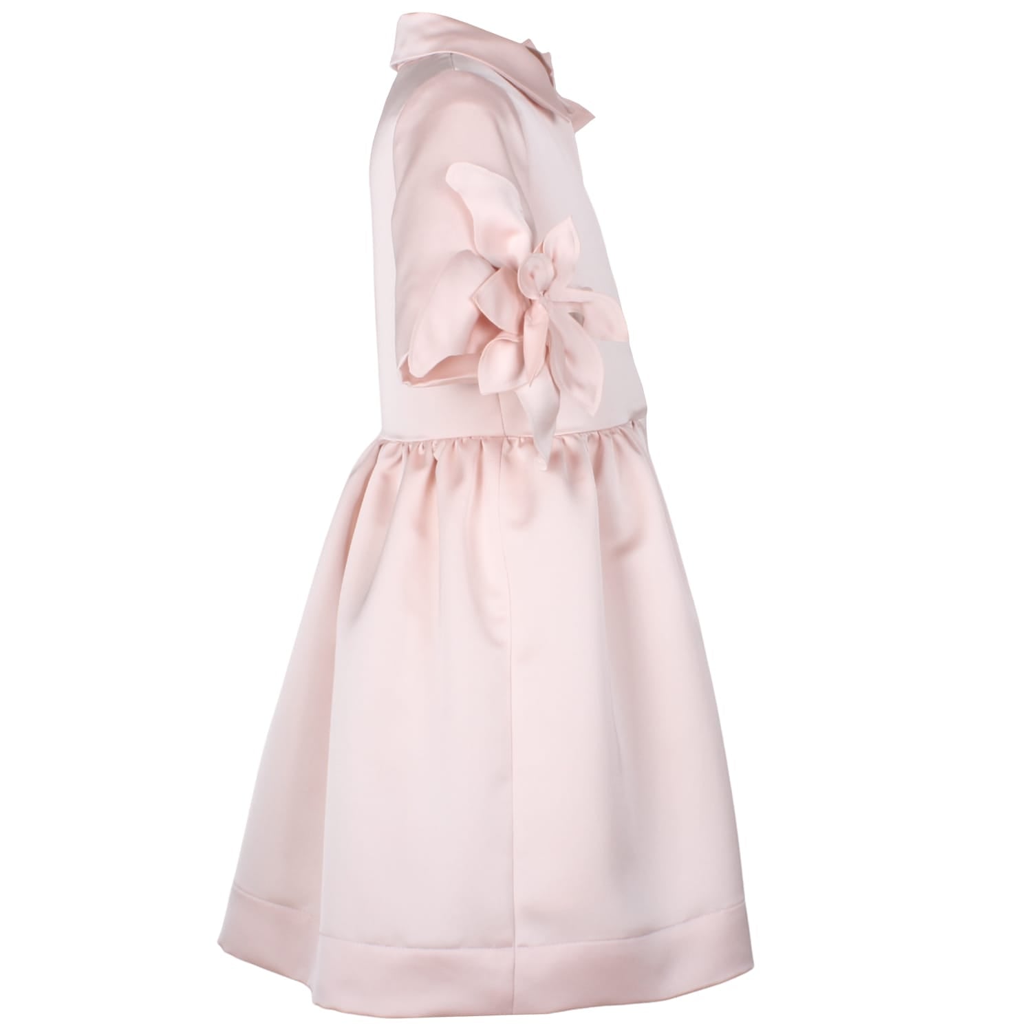 Whisperwing Dress Pink Satin