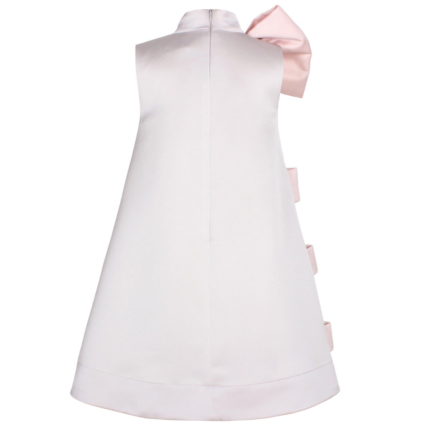 Wrap Up Dress Grey Satin