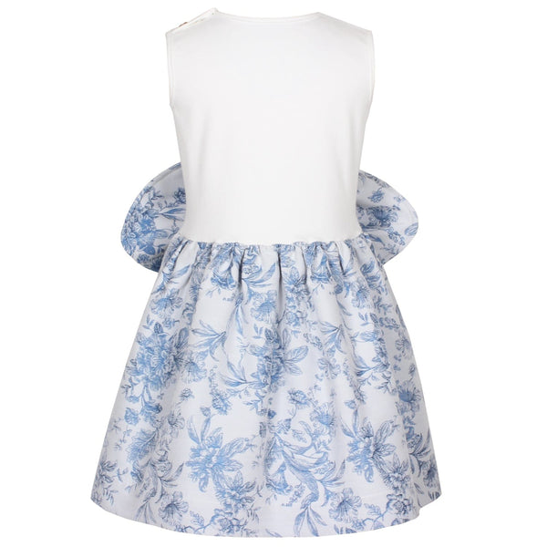 Katlyn Dress Blue Ornamental Flower