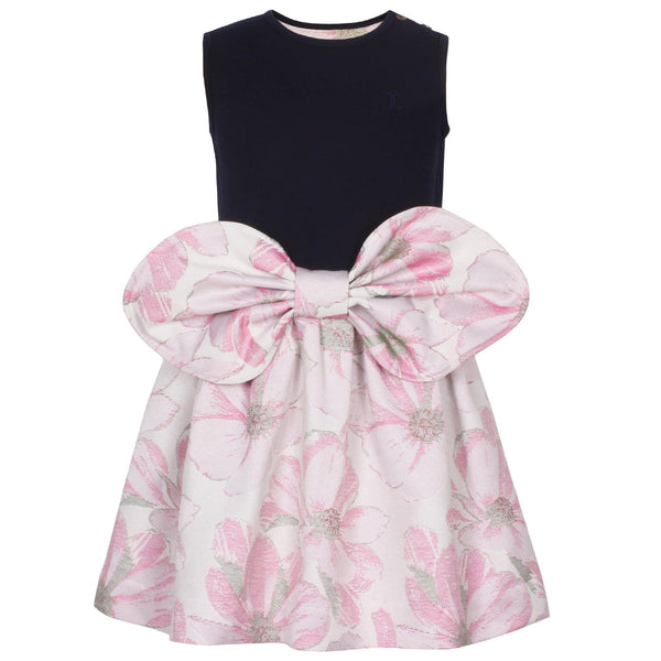 Katlyn Dress Pink Floral Jacquard