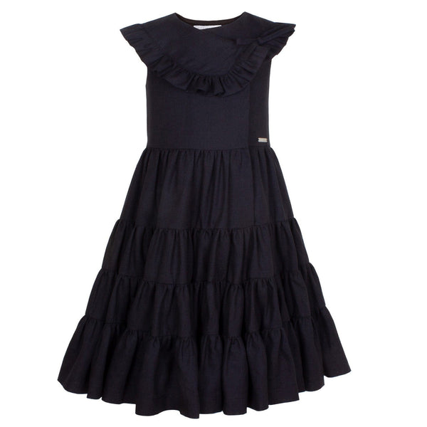 Una Dress Black Linen