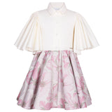 Admiral Dress Pink Floral Jacquard