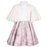 Admiral Dress Pink Floral Jacquard