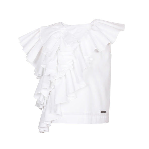 Waterfall Blouse Off White