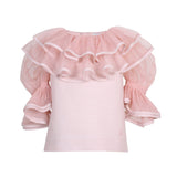 Harlequin Blouse Soft Pink