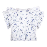 Ruffle Blouse Blue Daisy's