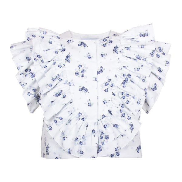 Ruffle Blouse Blue Daisy's