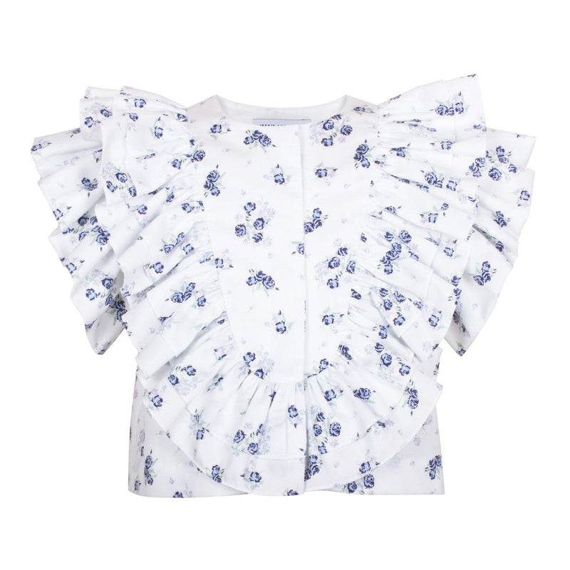 Ruffle Blouse Blue Daisy's