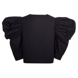 Carolina Blouse 3/4 Sleeve  Black Cotton